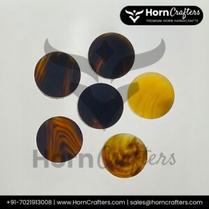 Buffalo Horn Button Blanks - B Color 1,2,3,4,5,6