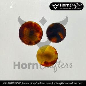 Buffalo Horn Button Blanks C Color 8 A,B,C