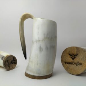 Viking Drinking Horn Mug - Afri White Color