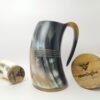 Viking Drinking Horn Mug - Rings Carving