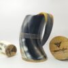 Viking Drinking Horn Mug - Rings Carving