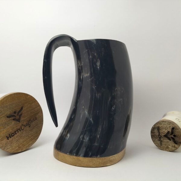 Viking Drinking Horn Mug - Black Color