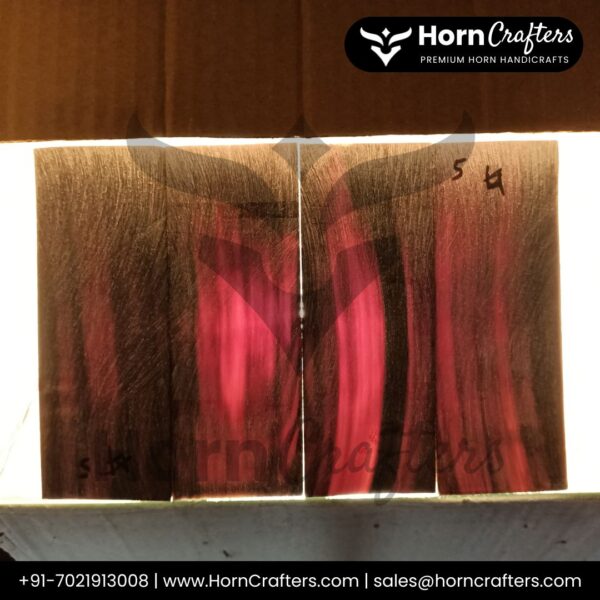 Buffalo Horn Plates - Color No. 5 (Dark Brown)