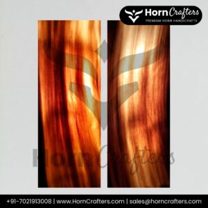 Buffalo Horn Plates - Color No. 2 (Light Brown)
