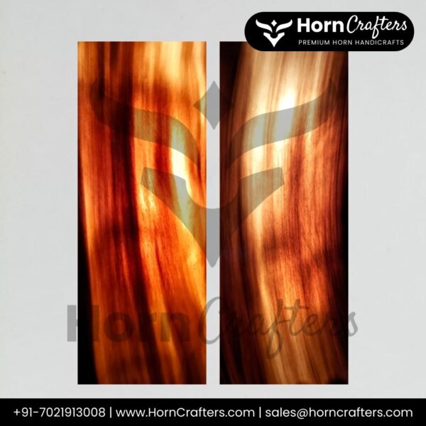 Buffalo Horn Plates - Color No. 2 (Light Brown)