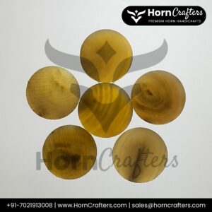 Buffalo Horn Button Blanks B Color No. 1