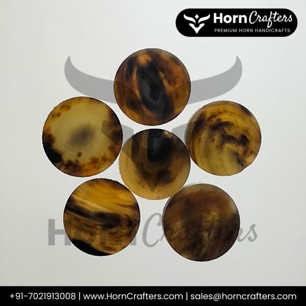 Buffalo Horn Button Blanks B Color No. 2