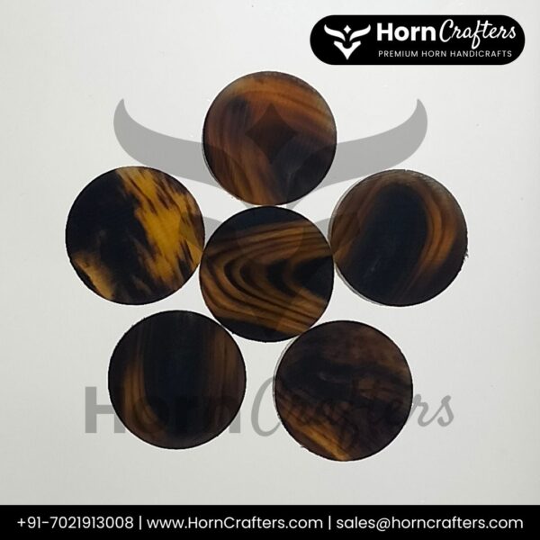 Buffalo Horn Button Blanks B Color No. 3