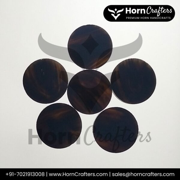 Buffalo Horn Button Blanks B Color No. 4