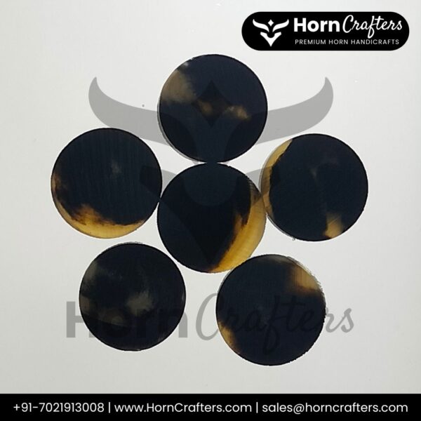 Buffalo Horn Button Blanks C Color No. 12