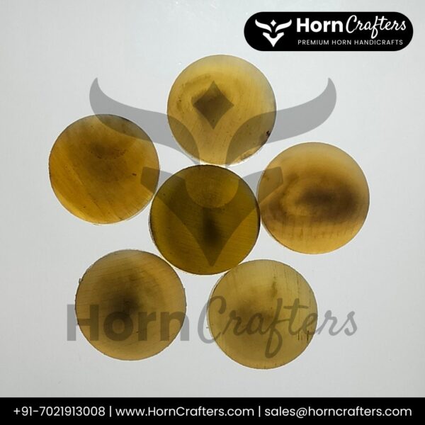 Buffalo Horn Button Blanks C Color No. 8