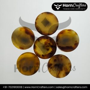 Buffalo Horn Button Blanks C Color No. 8 A