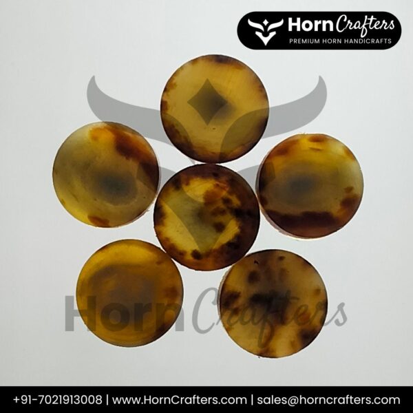 Buffalo Horn Button Blanks C Color No. 8 A