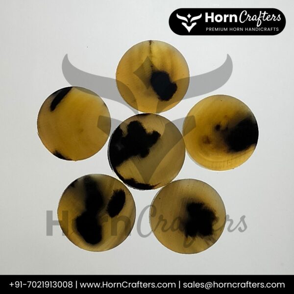 Buffalo Horn Button Blanks C Color No. 9