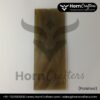 Buffalo Horn Plates - Milk White Color Polished