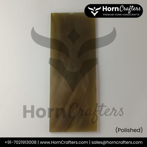Buffalo Horn Plates - Milk White Color Polished