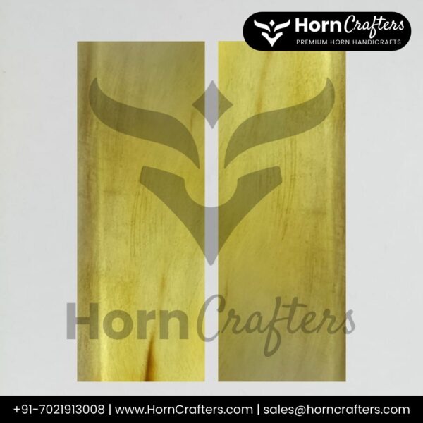 Buffalo Horn Plates - Milk White Color