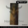 Buffalo Horn Plates - Color No. 1 (Light White) Polished