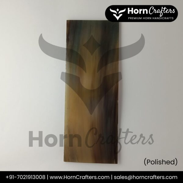 Buffalo Horn Plates - Color No. 1 (Light White) Polished