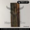 Buffalo Horn Plates - Color No. 2 (Light Brown) Polished