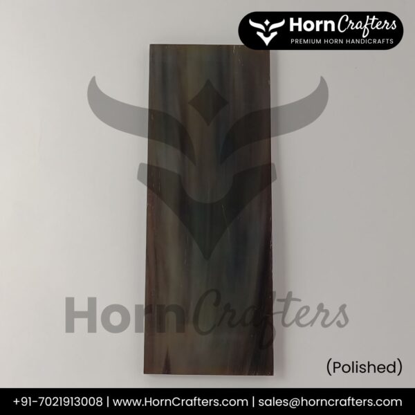 Buffalo Horn Plates - Color No. 3 (Brown) Polished
