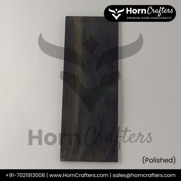 Buffalo Horn Plates - Color No. 4 (Medium Brown) Polished
