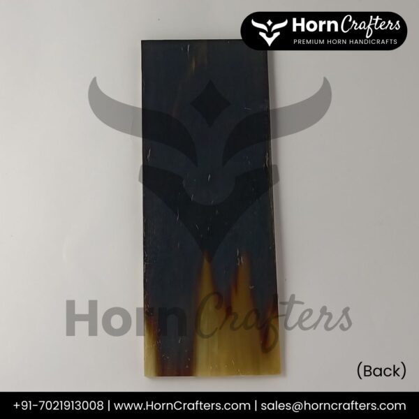 Buffalo Horn Plates - White Spot with Black Back Color (Afri)