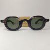 Horn rimmed glasses