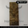 Buffalo Horn Plates - Natural Texture Black Color