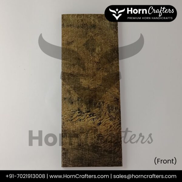 Buffalo Horn Plates - Natural Texture Black Color