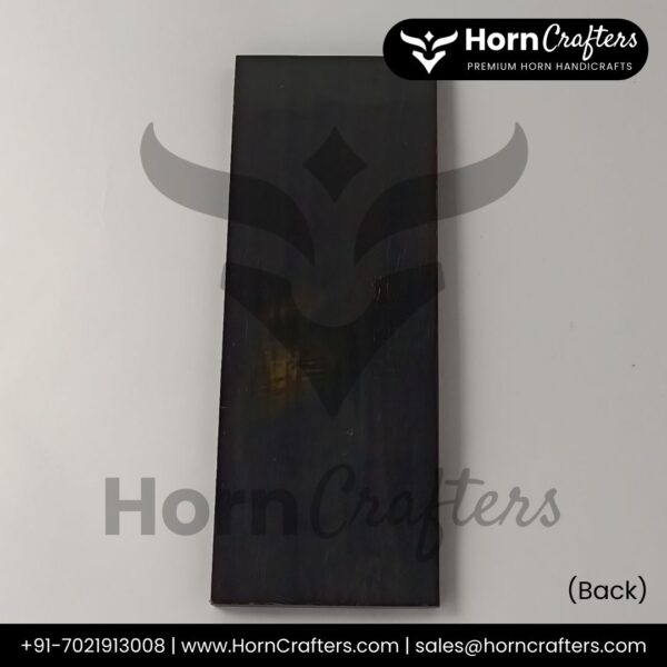 Buffalo Horn Plates - Natural Texture Black Color