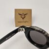 Horn rimmed glasses