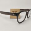 Horn rimmed glasses in brown color