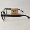Horn rimmed glasses in brown color