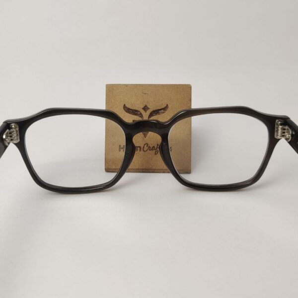 Horn rimmed glasses in brown color