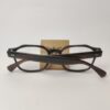Horn rimmed glasses in brown color