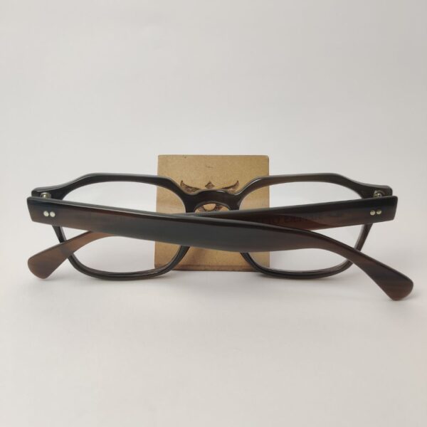 Horn rimmed glasses in brown color