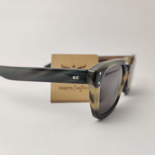 Horn rimmed glasses - black and blonde color