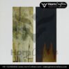 Buffalo Horn Plates - White Spot with Black Back Color (Afri)