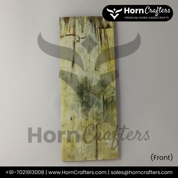 Buffalo Horn Plates - White Spot with Black Back Color (Afri)