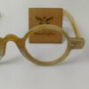 horn rimmed round eyeglasses